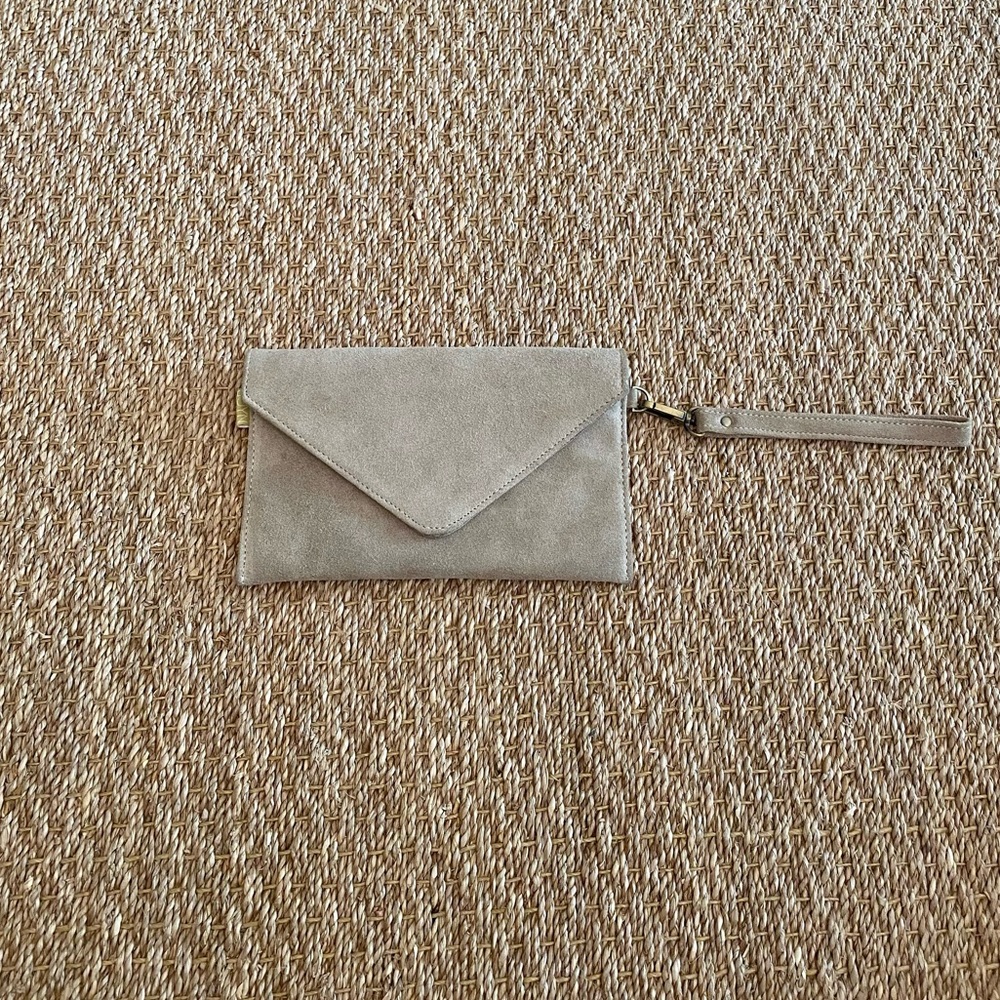 New Suede Joyn Clutch Wristlet